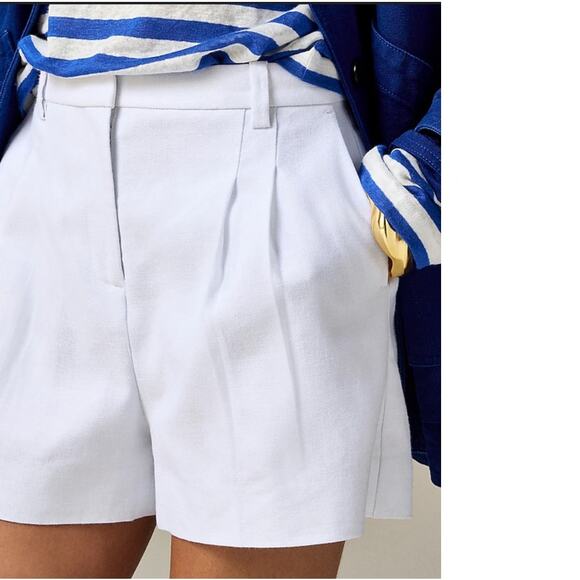 J Crew Lucia Stretch Linen Blend Preppy Shorts US Women's 0 - Picture 1 of 6